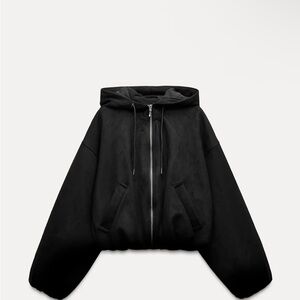 Black Zip-Up Hoodie